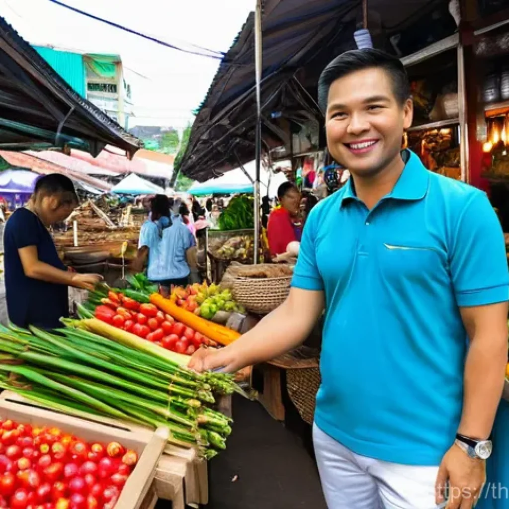 기업경영지도사 이론과 실무의 차이 - **Prompt 1: Hands-on Consulting in a Bustling Thai Market**
    "A professional female business cons...