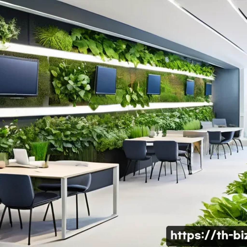 기업경영지도사로서의 사회적 책임 - **Prompt 1: Sustainable Innovation in a Modern Workspace**
    A bright, ultra-modern office interio...