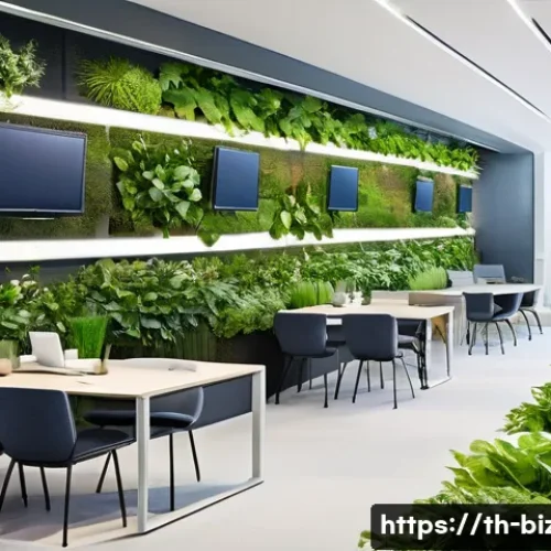 기업경영지도사로서의 사회적 책임 - **Prompt 1: Sustainable Innovation in a Modern Workspace**
    A bright, ultra-modern office interio...